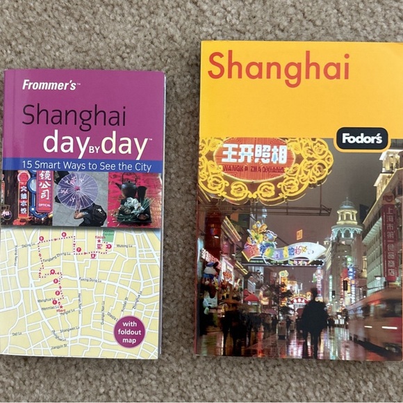 Shanghai City China travel guide books by leading publishers Fodors & Frommer’s - Picture 1 of 6